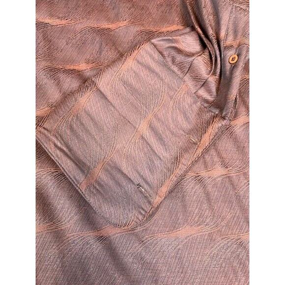 Biani Men's Shirt Button-Front Long Sleeve French Cuff Covered Buttons Size 2XL - Picture 2 of 8